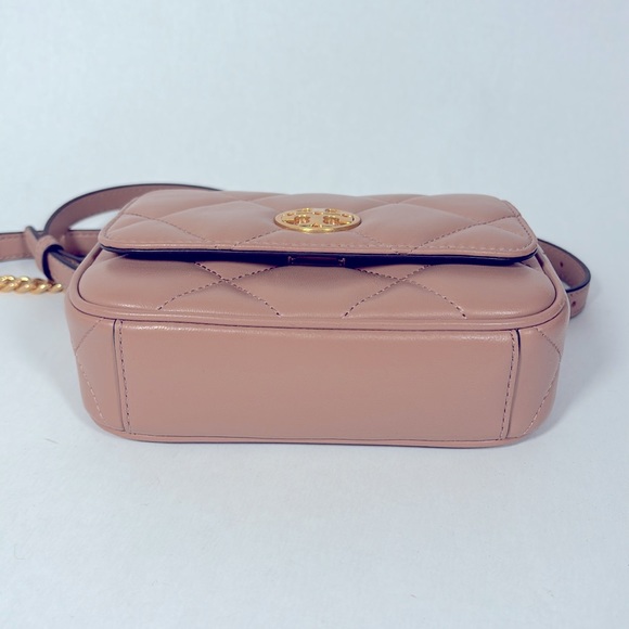 Tory Burch Belt Bag Blush Pink Leather Gold Tone Hardware - Picture 5 of 7